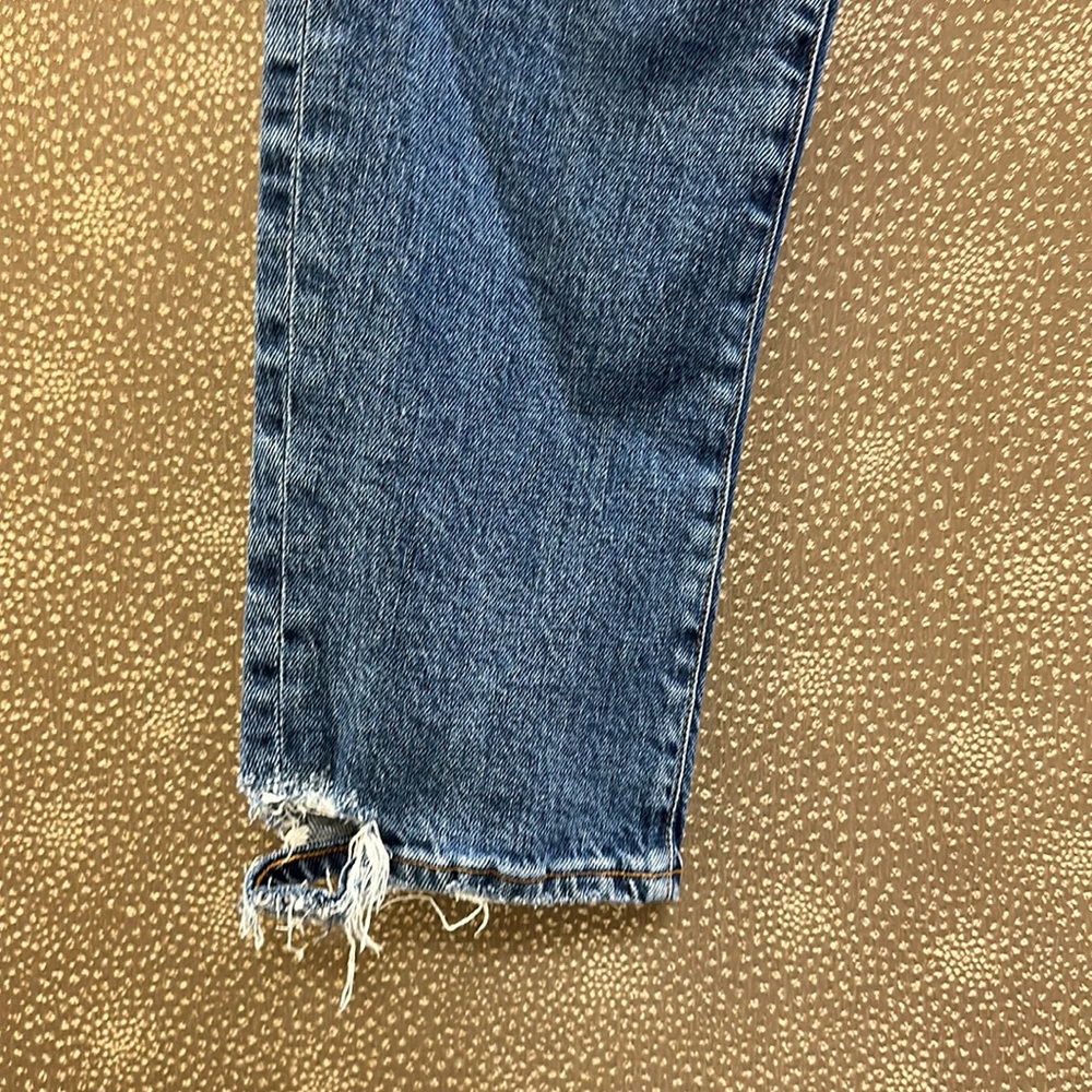 🔥🔥🔥Agolde Straight Leg Blue Jeans Size 30 - Picture 2 of 12